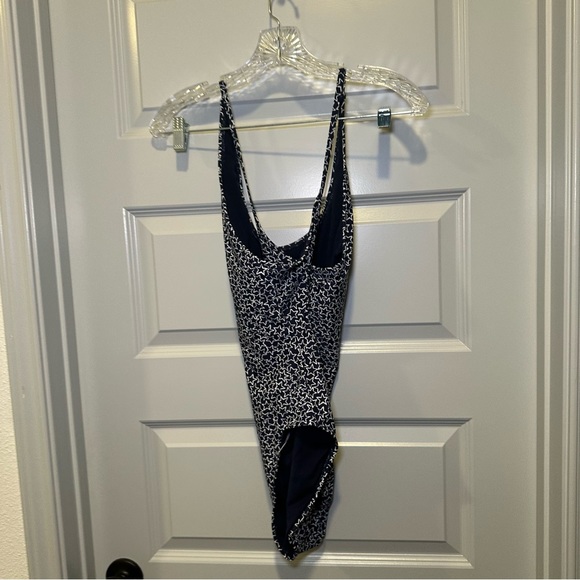 Gap Navy/White Star Print Cross Back One Piece Swimsuit size L - Picture 8 of 12